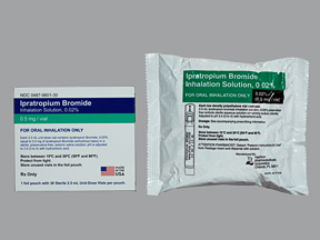IPRATROPIUM BROMIDE (ATROVENT) 
